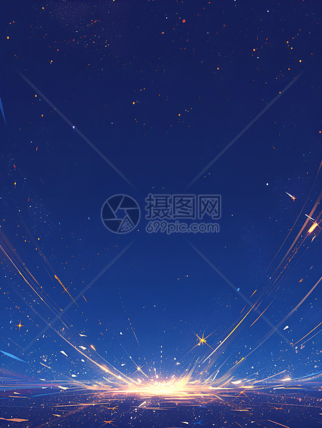 夜幕下的星光图片