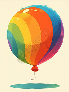 彩虹气球图片