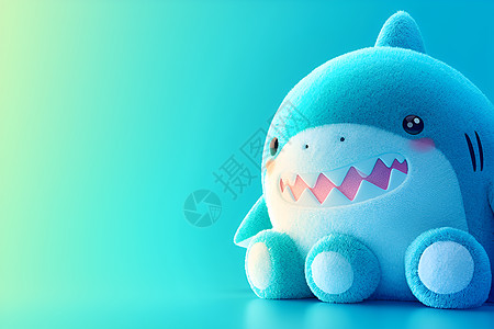 巨大玩偶可爱的鲨鱼设计图片
