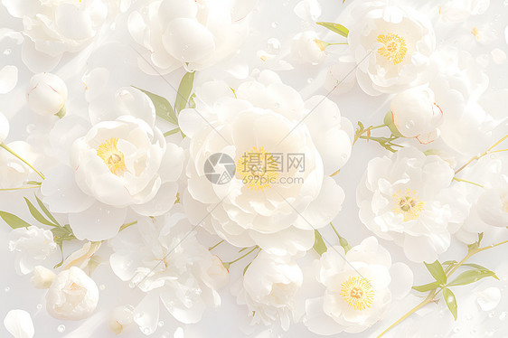白色花朵背景图片