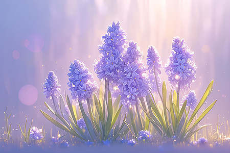 紫色唯美花卉图片