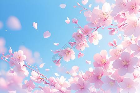 春日盛放的樱花图片