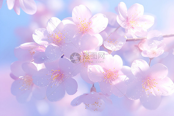 春天的粉色樱花图片