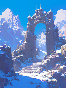 石拱门旷世美景图片