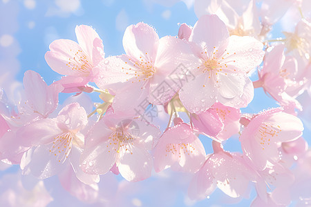 春日粉色樱花盛开图片
