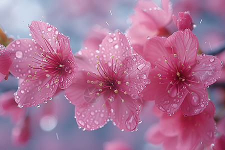 春日花海粉色樱花图片
