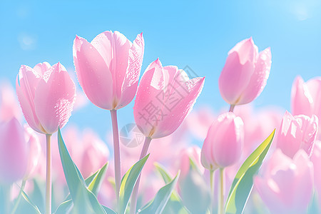 春天的美丽郁金香图片