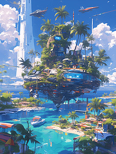 未来之岛图片