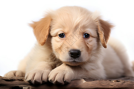 阿拉斯加幼犬可爱的小金毛背景