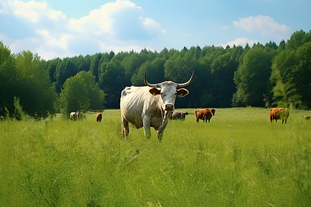 牧场上的牛图片