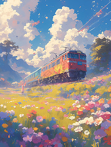 花海列车之旅图片