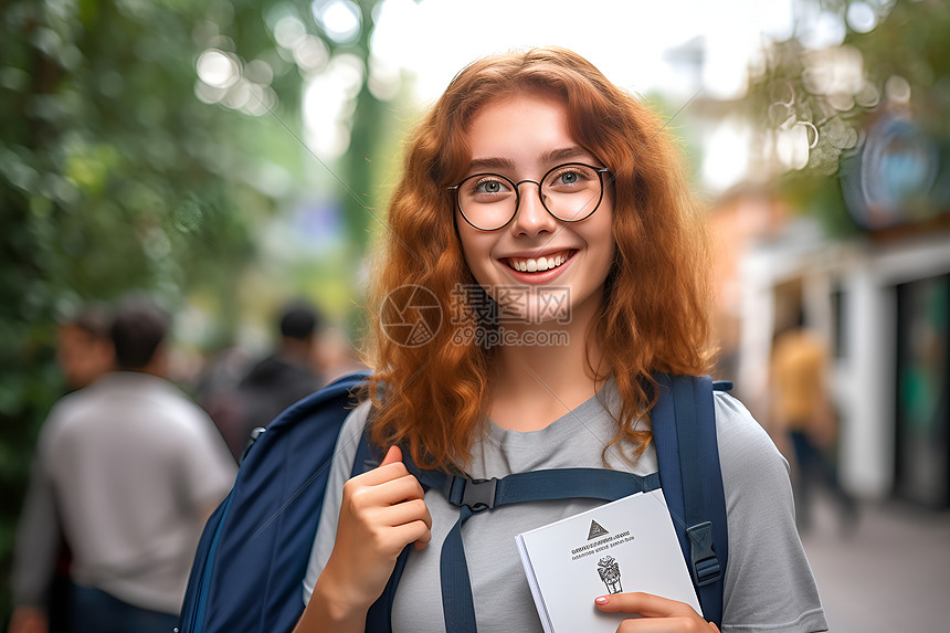 大方的女孩图片