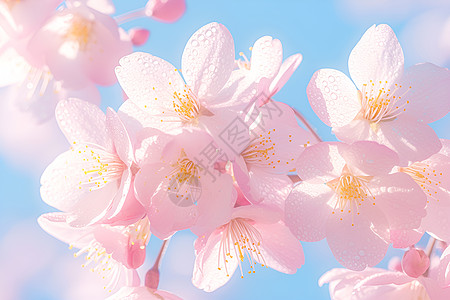 春日粉樱花图片