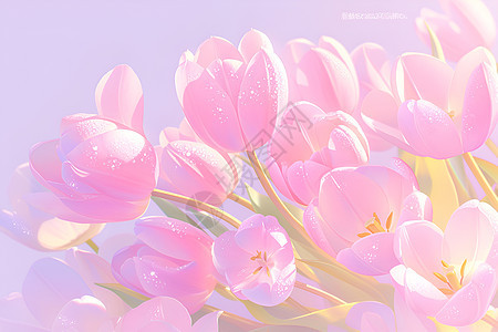 漂亮的郁金香花海图片