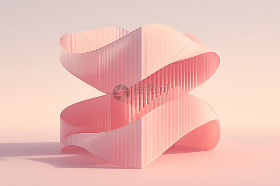 抽象粉色楼梯图片