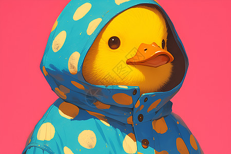 多彩的小黄鸭背景图片