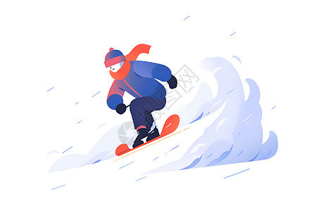 雪地上滑雪的人图片