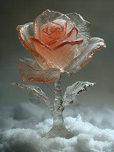 冻结的玫瑰背景图片