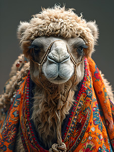 长睫毛的骆驼图片