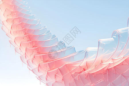 粉色的充气结构图片