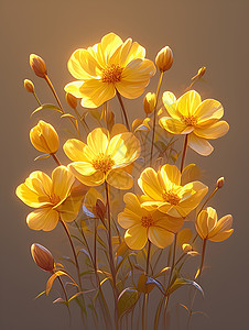 黄色花卉的鲜艳之美图片