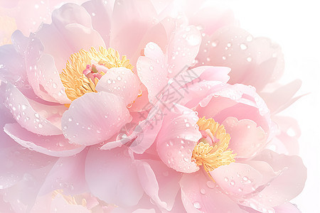 花海中的粉色奇迹背景图片