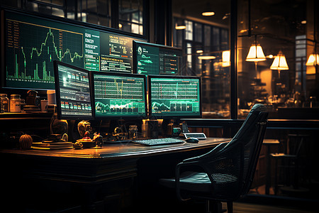 股市交易的电脑屏幕背景图片