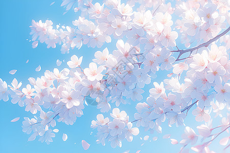 盛开的樱花美景图片