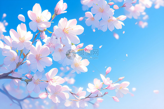 樱花盛开的美景图片