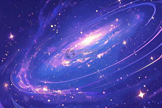奇观梦幻的星系漩涡图片