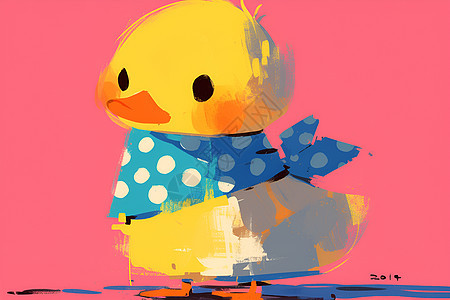 快乐的鸭宝宝背景图片