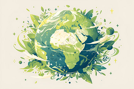 保护地球健康可持续环境背景图片