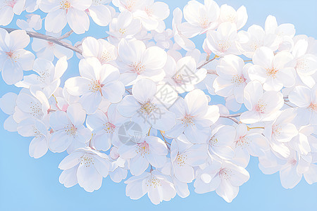 白色的美丽花朵图片