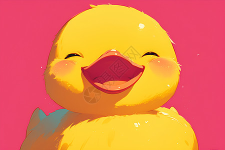 微笑的小鸭子图片
