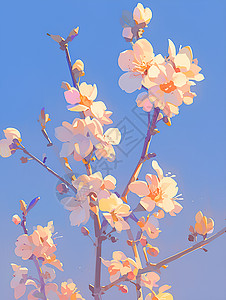 春日桃花盛开图片