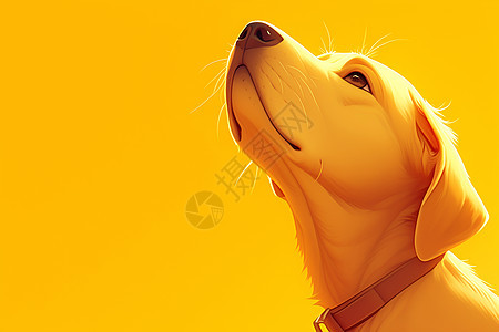 黄色狗头图片