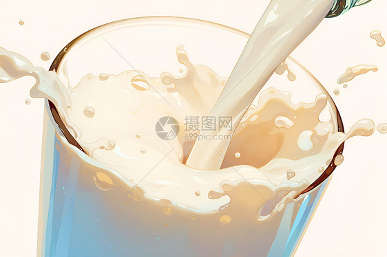 牛奶的液体图片