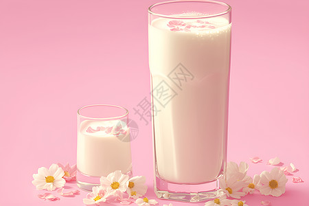 杯子中的牛奶图片