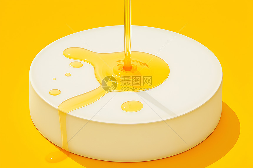 甜蜜牛奶用独特方式描绘牛奶和蜂蜜的结合图片