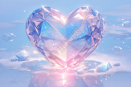 一颗心形钻石图片