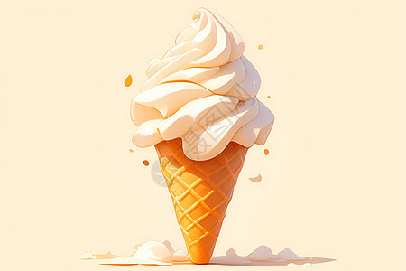好吃的冰淇淋甜筒图片