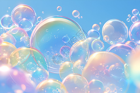 梦幻美丽的泡泡背景图片