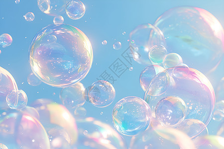 色彩斑斓的泡泡图片