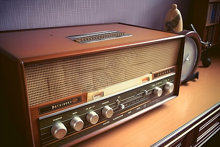 古典的收音机背景图片