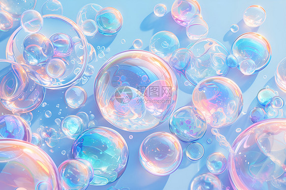 梦幻的气泡海洋图片