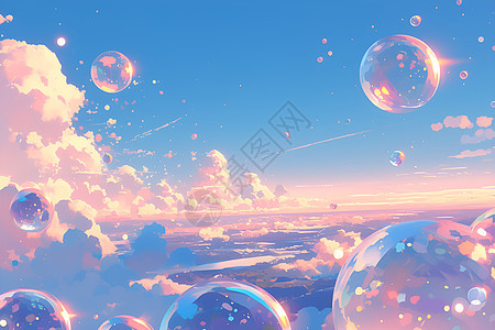 魔幻美丽的泡泡图片