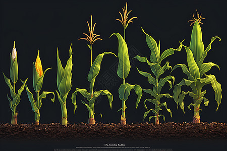 玉米的成长图片
