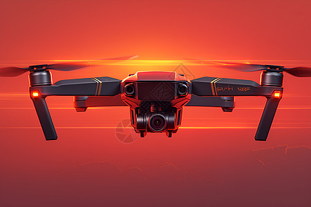 飞翔科技飞翔天空的无人机背景
