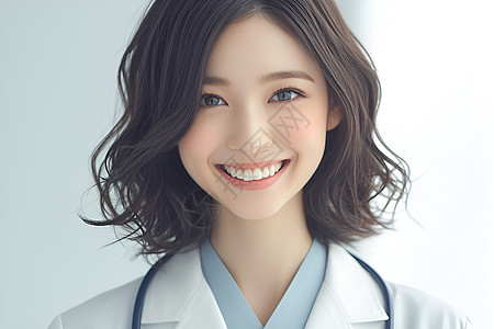 微笑的女医生图片