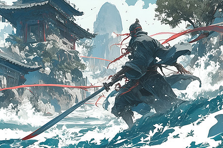 黑衣剑士雪域之剑背景图片